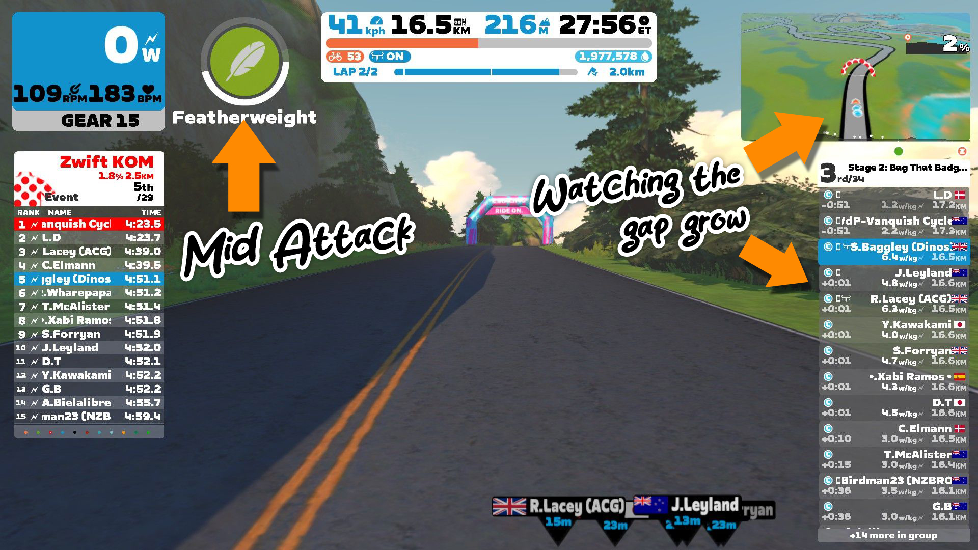 Zwift Race Hilly KOM Summit 