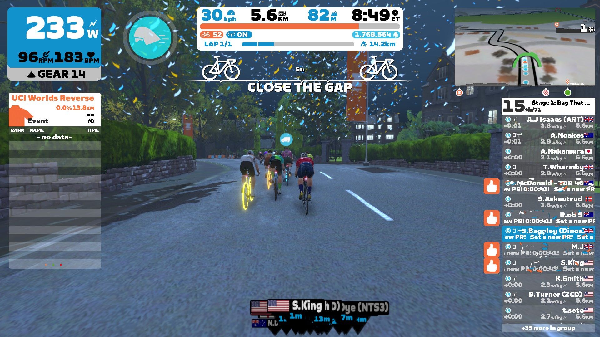 Zwift Yorkshire Queens Highway